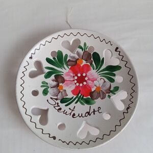Wall Decor Terracota Plate Painted